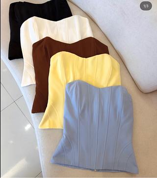 Corset Alfaiataria com zíper