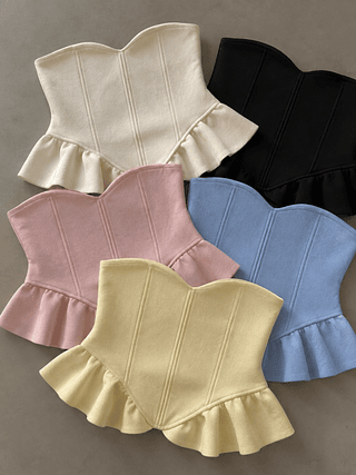 Blusa peplumTomara que caia