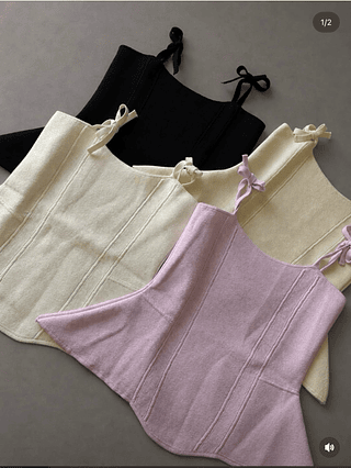 Blusa alcinha peplum