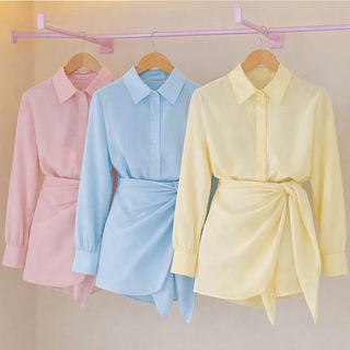 Camisa com short saia